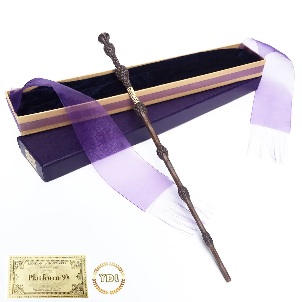 Hermione Harry Metal/Jern Kerne HP Magic Wand Elegante Bånd pakbokstætning Cosplay Julegave med Tog Billet
