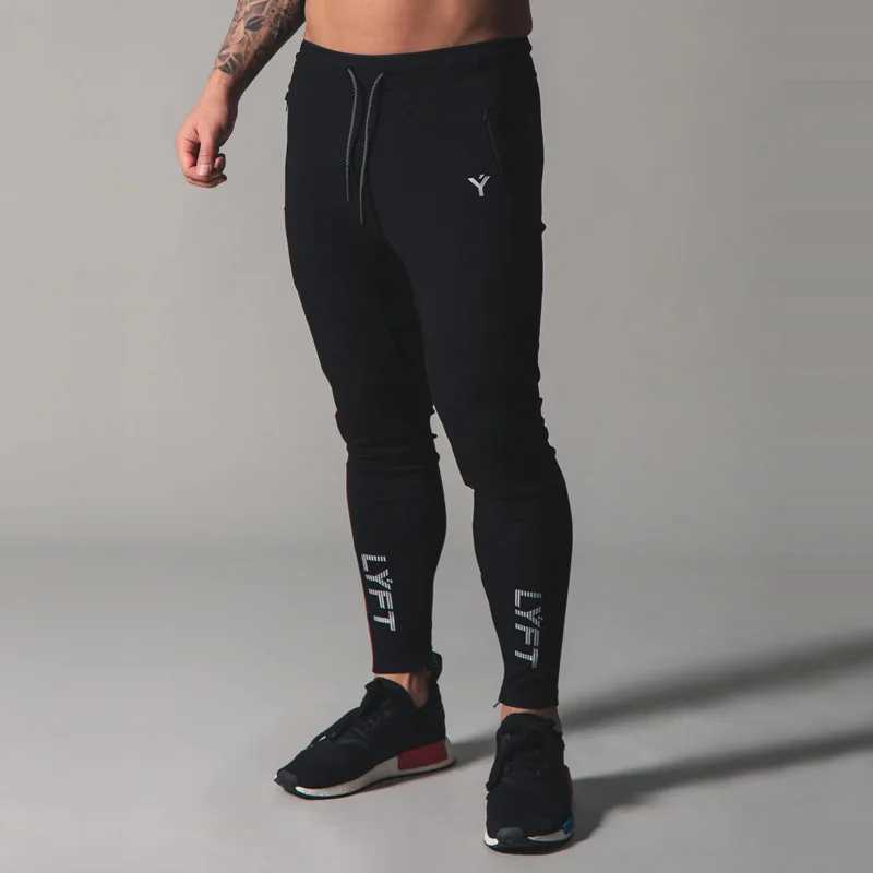 Herre Joggere Casual Bukser Trænings-Og Mænd Sportstøj Træningsdragt Bunde Tynde Bukser, Sweatpants Sort Fitnesscentre Jogger Track-Pants