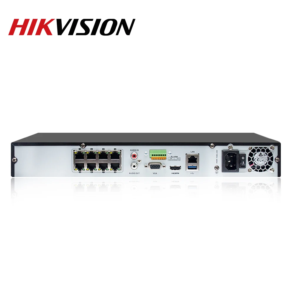 Hikvision Oprindelige 8CH 12MP 8POE NVR DS-7608NI-I2/8P til POE Kamera Max antal 2SATA Network Video Recorder Plug & Play-Understøttelse af dual-os