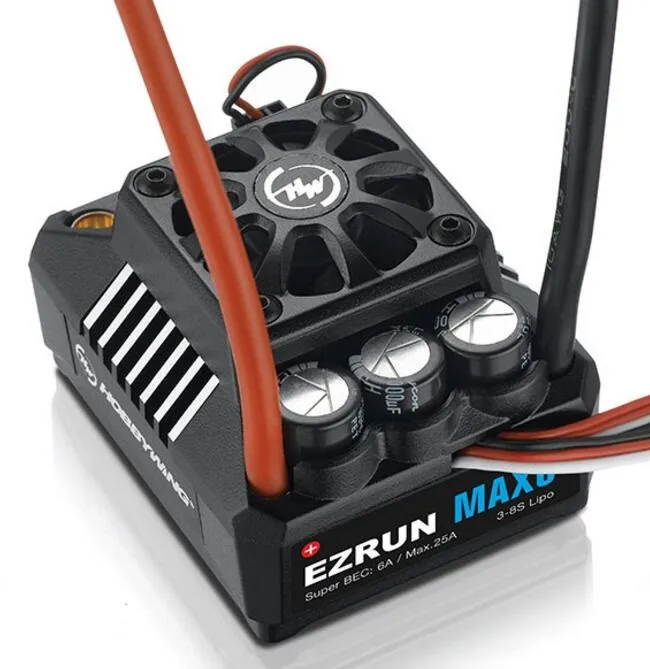 Hobbywing EzRun Max5 V3 200A Controlador de Velocidade Brushless ESC para 1/6 1/5 RC Carro