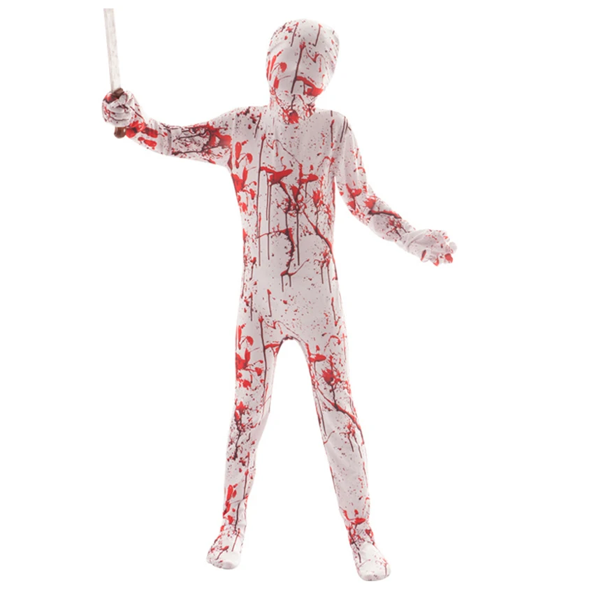 Horror Varulv Monster Klovn Kostumer til Halloween Kostume til børn Skræmmende Zombie, Skelet Kostume Uhyggelig Dæmon Purim Buksedragt