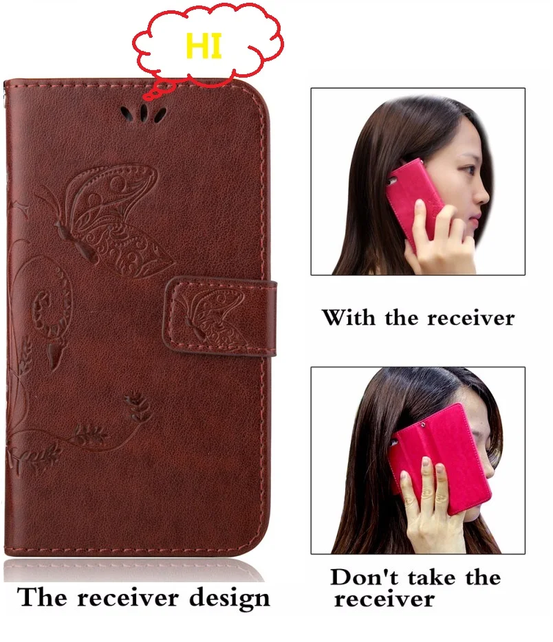 Hot salg! Sagen TOP Kvalitet telefon taske Butterfly PU Læder Cover Med Udsigt Til Doogee X100 X90 X90L N10 Y8C Y8