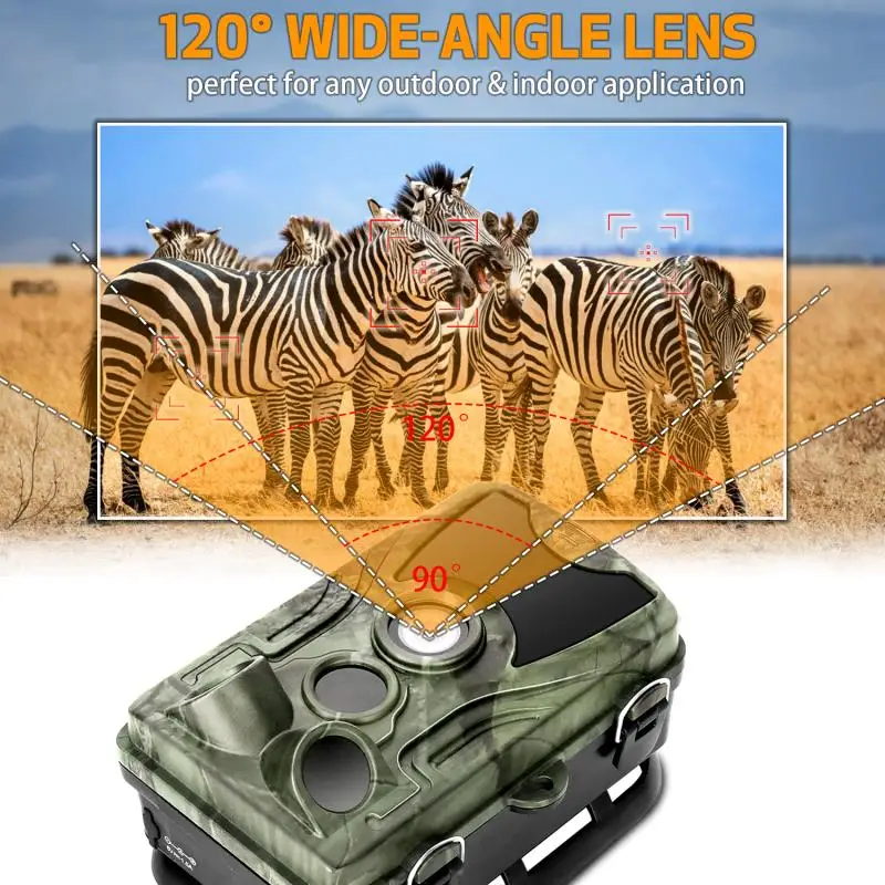 Hunter 16MP Kamera Jagt Kamera, 1080P Trail Kamera IP65 Foto-Fælder 0.3 s Udløse Gang 850nm Wild Night Vision Kameraer