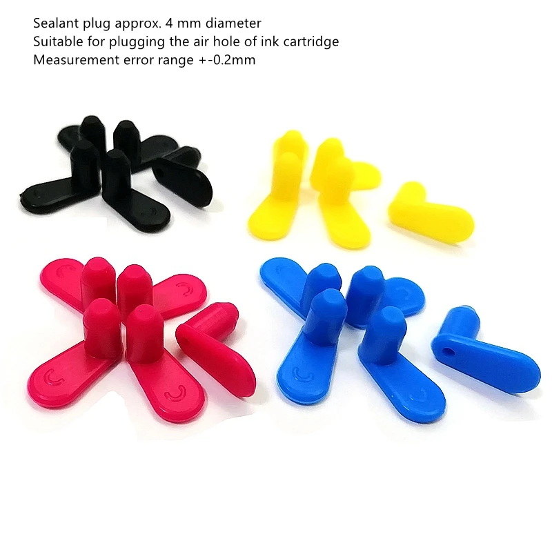 Høj elasticitet mekaniske Tætning Luft hul tilbehør Genmontering af printerens dele gummi Silikone plug farve, Latex-materialer