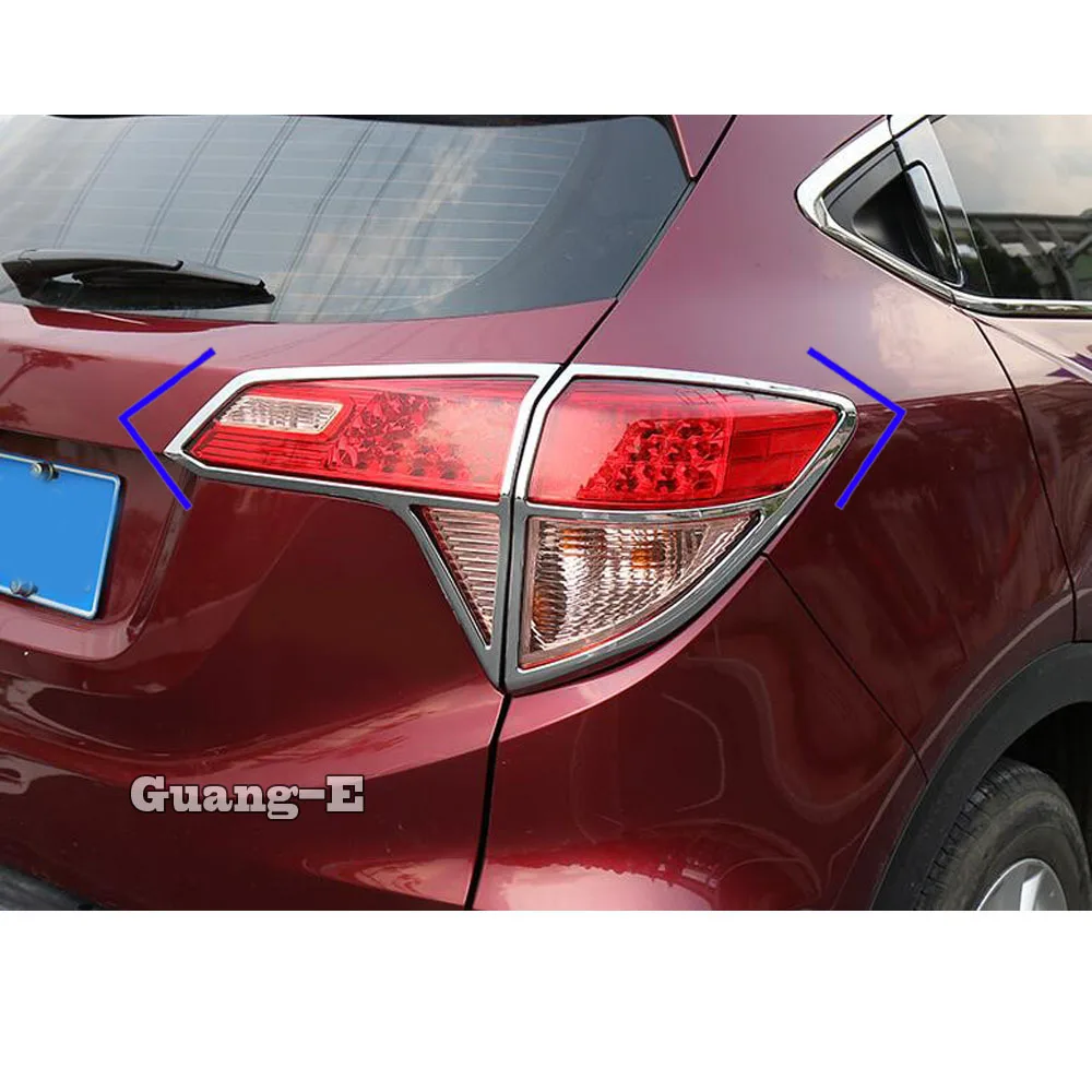 Høj Kvalitet Bil Styling ABS Chrome Trim baglygte Bageste Tilbage Frame Lampe Dække 4stk For Honda HRV, HR-V Vezel 2019 2020