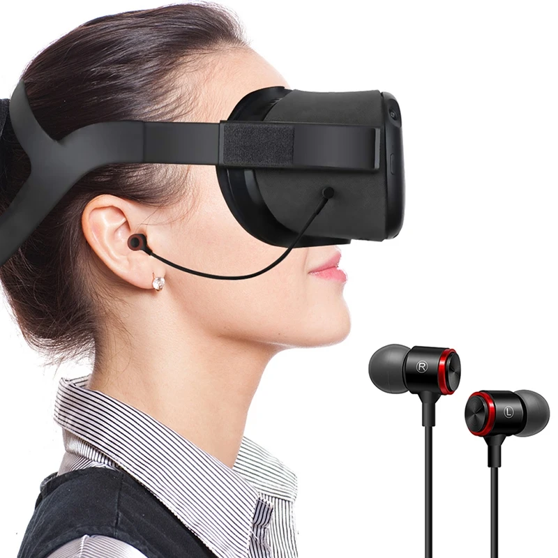I-Øret Øretelefoner, Hovedtelefoner er Kompatibel med Oculus Quest/Rift S VR Headset,Hovedtelefoner Binaural
