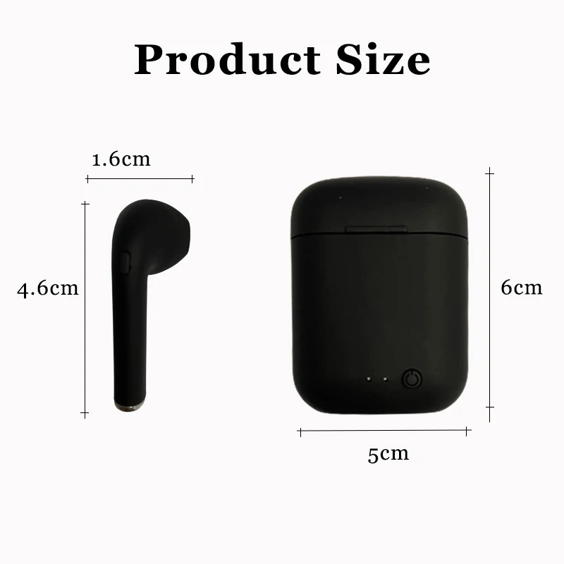 I7 tws Mini TWS Trådløse Bluetooth-Hovedtelefoner 5.0 Hovedtelefoner, Sport Earbuds Headset Med Mic Opladning Kasse Til alle smartphones