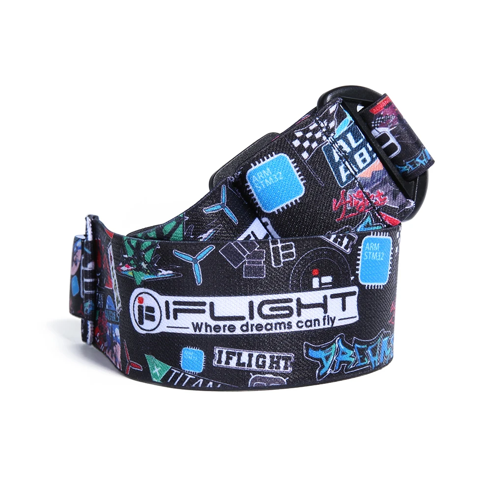 Iflight FPV Goggle Farverige Bandage Strop til DJI Skyzone Fatshark FPV Beskyttelsesbriller Racing Freestyle