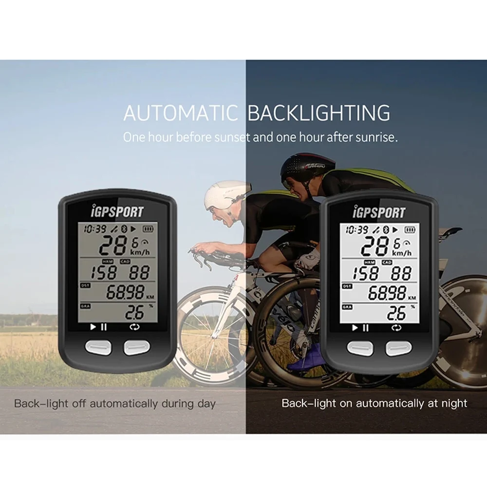 IGPSPORT IGS10 Cykel Computer ANT+ Bluetooth 4.0 Cykel Trådløst GPS-Cykling Speedometer Hastighed, Kadence Sensor pulsmåler
