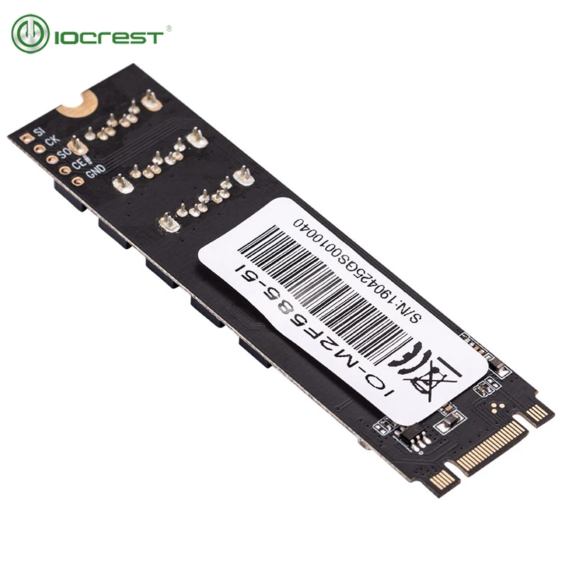 IOCREST M. 2 (PCIe 3.0) til 5 Havne SATA III 6G SSD-Adapter med SATAIII Kabel understøtter UEFI