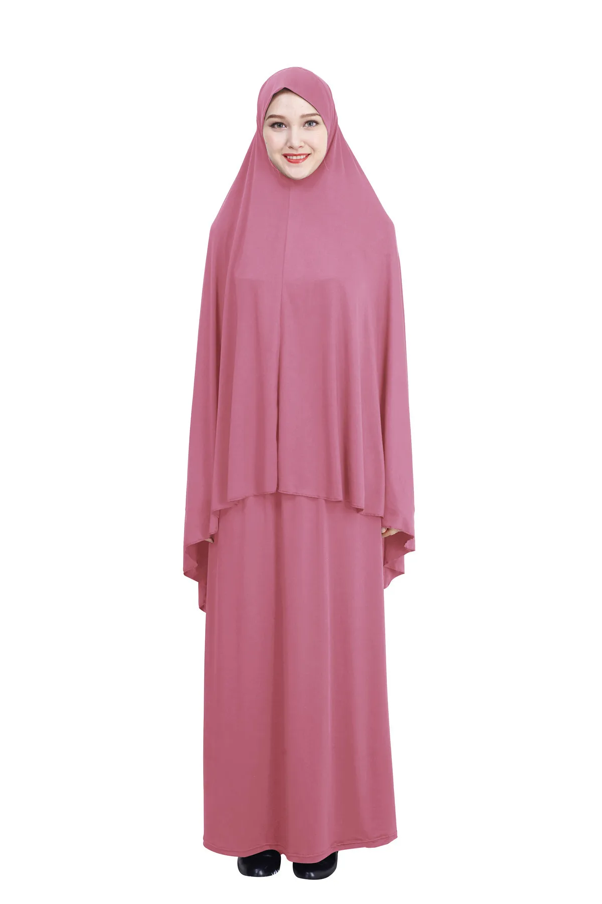 På tilbud! Islamisk Tøj Formelle Muslimske Bøn Tøjet Sætter Kvinder, Hijab Kjole Dubai Tyrkiet Namaz Lang Musulman Jurken Abaya Kimono - Top > Iderammer.dk