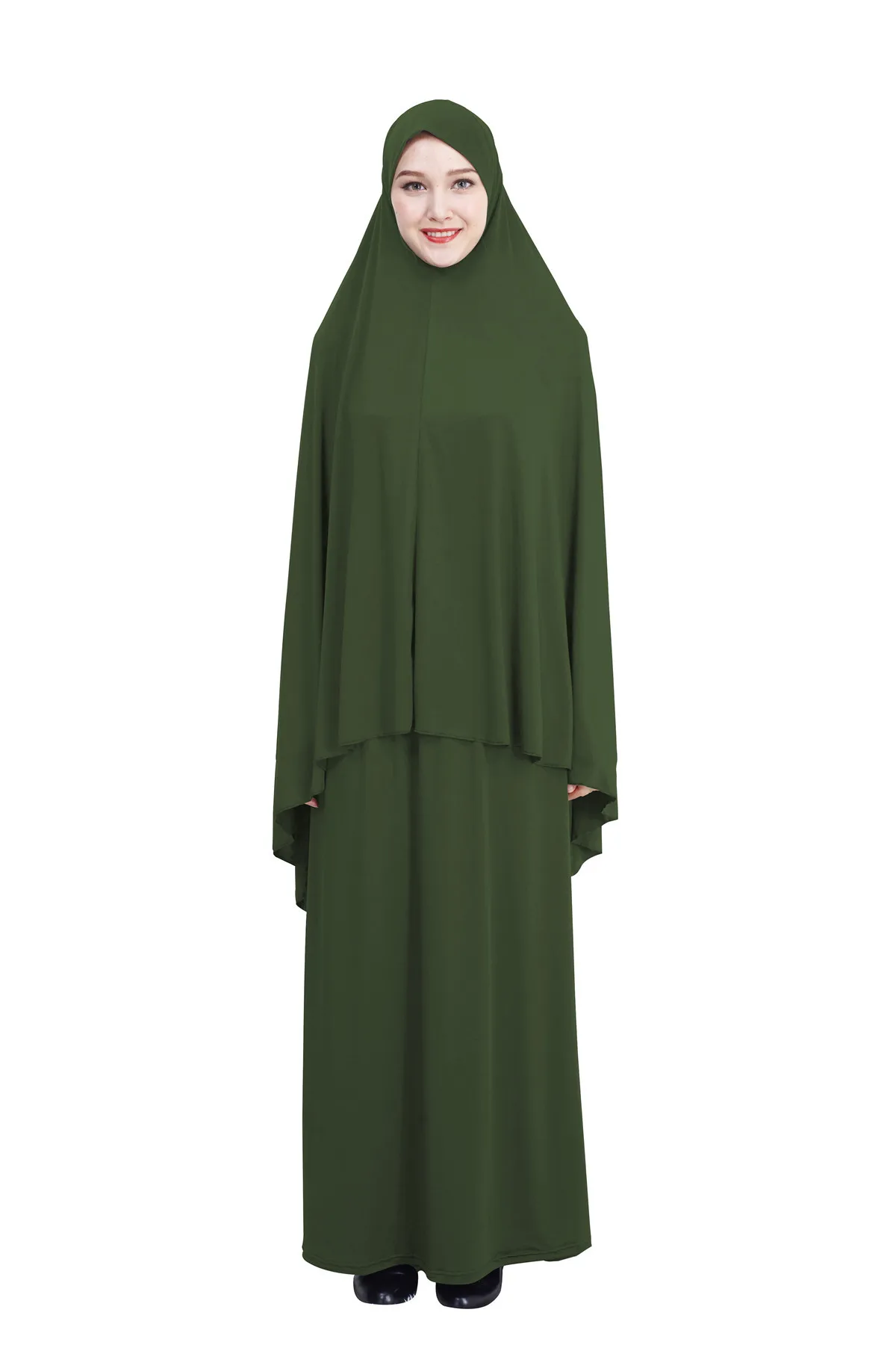 På tilbud! Islamisk Formelle Muslimske Bøn Sætter Kvinder, Hijab Kjole Dubai Tyrkiet Namaz Lang Musulman Jurken Abaya Kimono - Top > Iderammer.dk