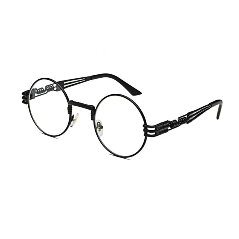 Iways punk, Gothic metal briller mænd og kvinder 2018WrapEyeglasses runde briller med nærsynethed design ramme af en høj kvalitet UV400