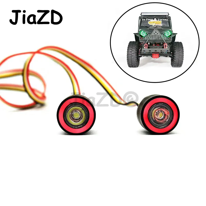 JiaZD LED-Lys i Lygten til 1/10 RC Rock Crawler Axial SCX10 D90 Jeep Wrangler karrosseri RC Bil Tilbehør