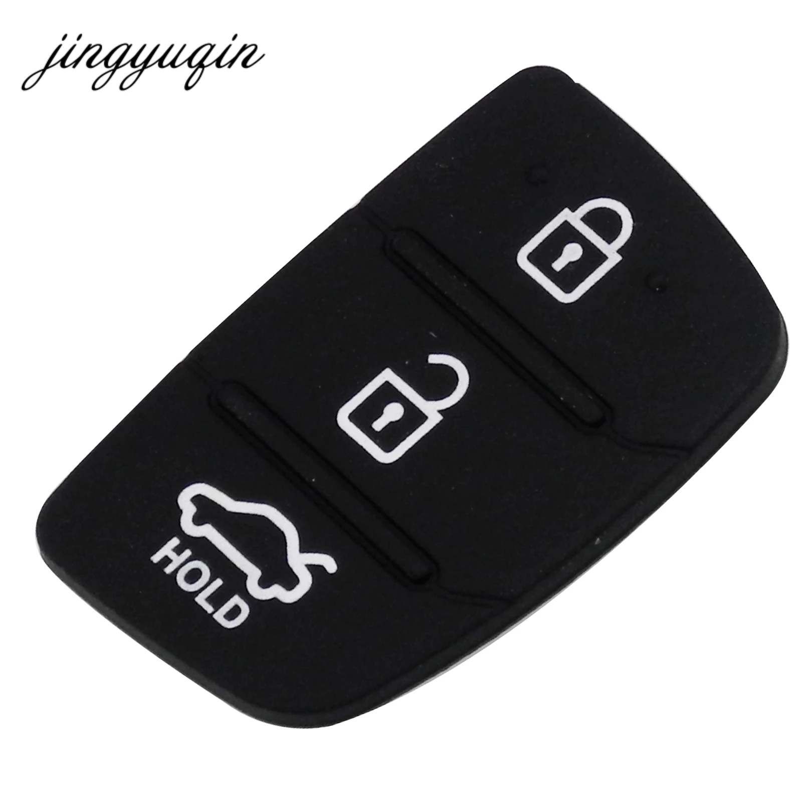 Jingyuqin 10stk/masse 3/4-Knappen Flip Folde Fjernbetjeningen Bil Nøgle etui Gummi Pads Til Hyundai Kia Nøgle