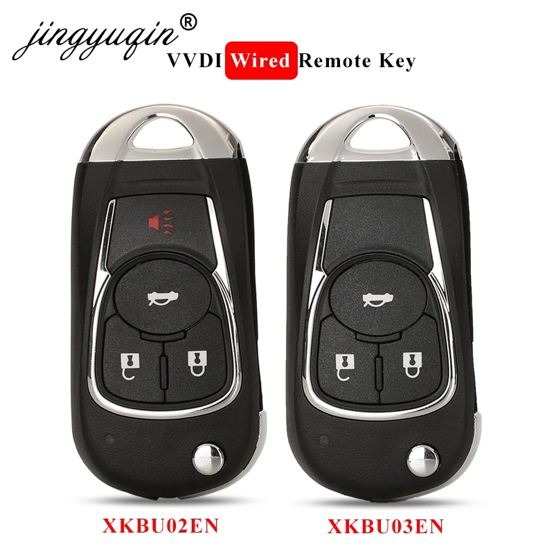 Jingyuqin XKBU02EN /XKBU03EN Wire Klip-Universal-Wired Remote-Tasten For Buick Stil 3/4 Knapper for VVDI vigtigt Redskab engelsk Version