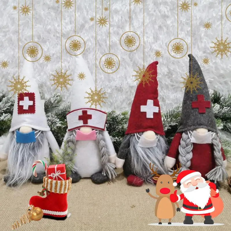 Jul Gnome Gaver, Ferie Dekoration Børn Fødselsdagsgave Håndlavet Blød Dukke Hjem Indretning Ornamenter Bordplade Santa Indretning -