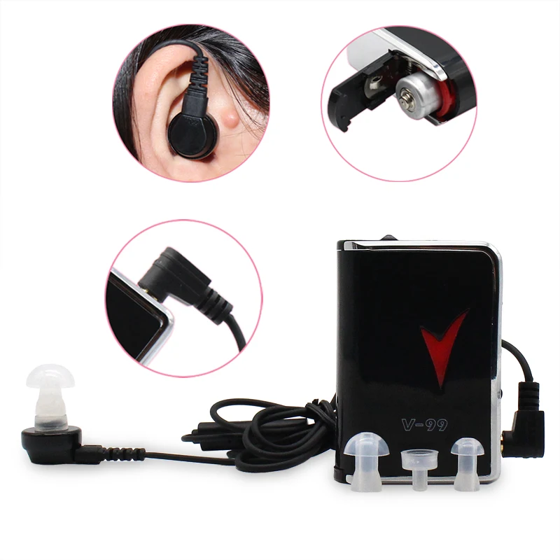 Justerbar høreapparat, Tone, Digital Støtte Ear Care Enhed Genopladelige Ear Sound Forstærker til Ældre Kassette Høreapparater