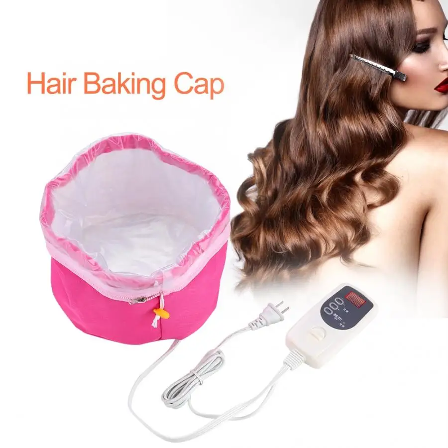 Justerbar Varme Hair Hætte Damper Nærende Termisk Behandling Bagning Olie Cap Hair Mask Spa Hjem Salon Hair Care Styling Værktøj