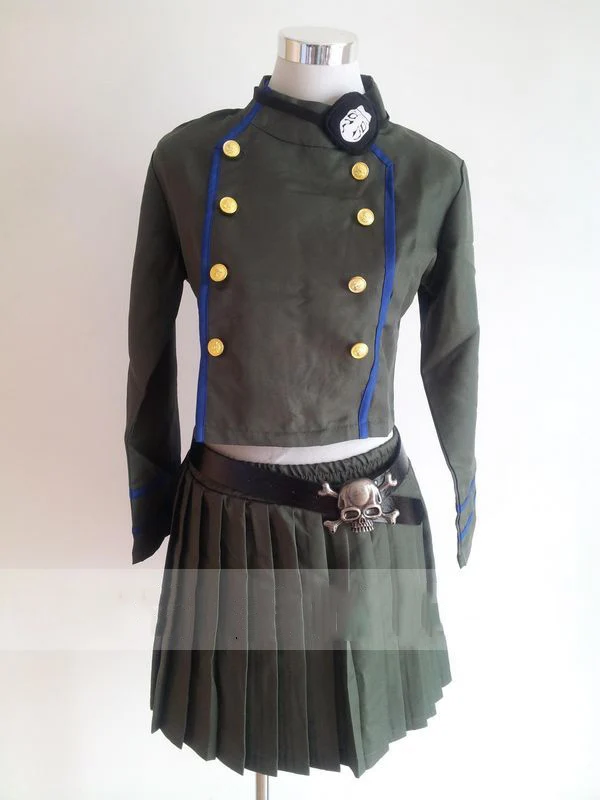 Katekyo Hitman Reborn Cosplay Kostume Kokuyo Skole Chrome Dokuro Kvinder mænd Girl School Uniform Afslappet Tøj, Parykker og sko