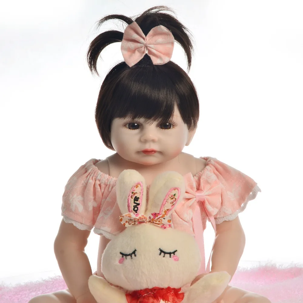 KEIUMI Dejlige Baby Genfødt Pige Dukke Fuld Silikone Krop Naturtro Doll Nyfødte Prinsesse Babyer Bebe Bade Toy Fødselsdagsgave