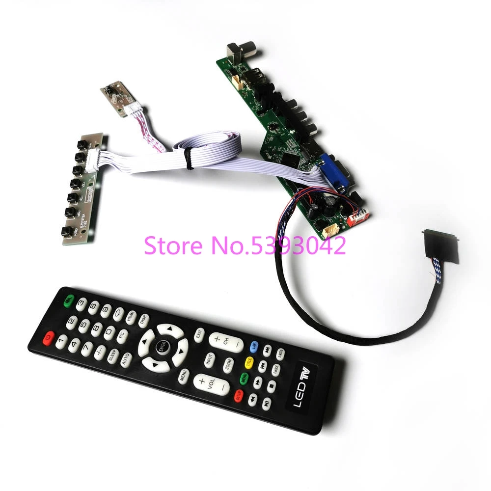 KIT til LTN173KT01-D01/H01/J01K01/T01/W01 LCD-panel LVDS VGA USB-AV 40-Pin-1600*900 ekstern Analog TV-kontrol drevet yrelsen