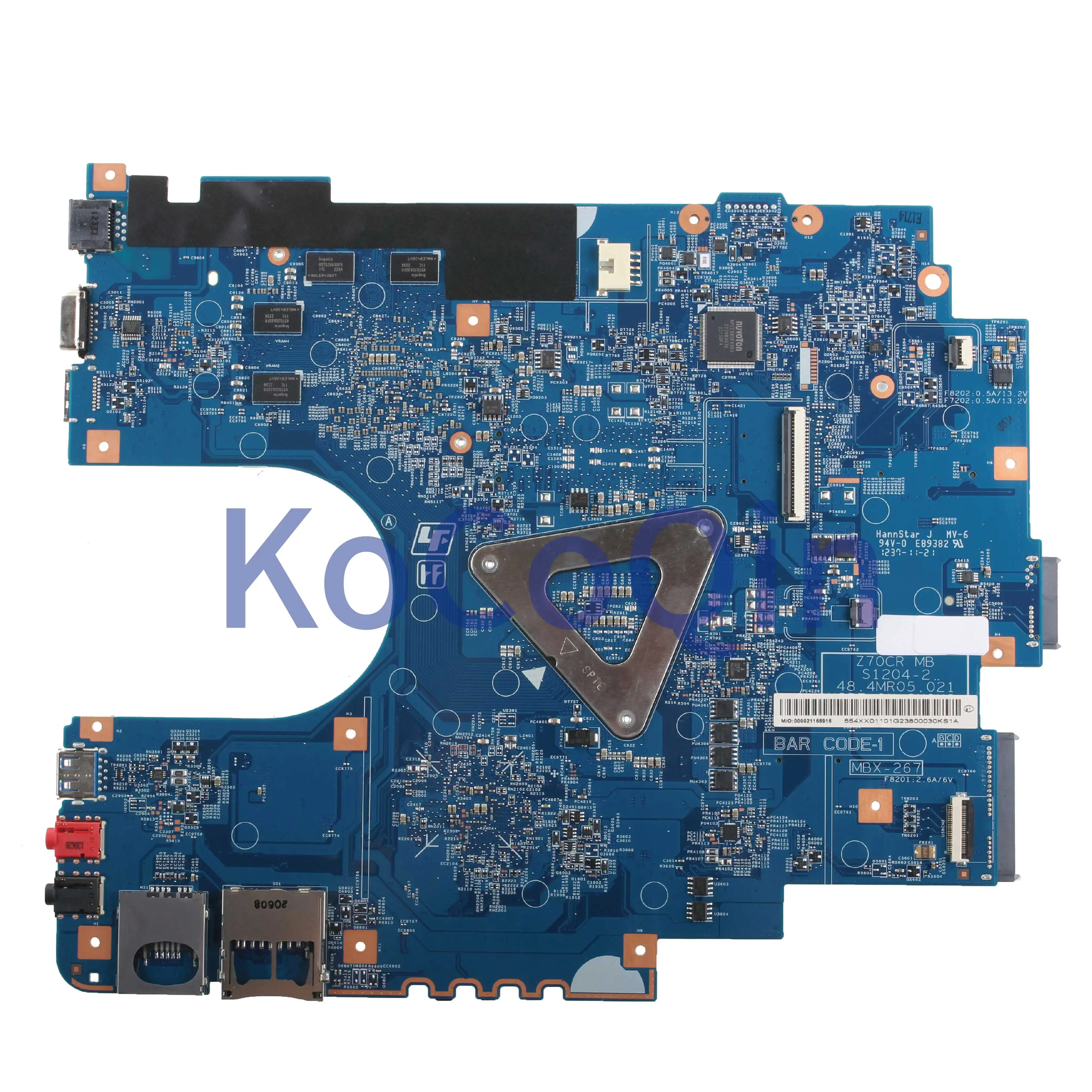 KoCoQin Laptop bundkort For SONY SVE17 SVE171 SVE1711F1EW MBX-267 Bundkort S1204-2 A1892049AA HM70 216-0833002 2G