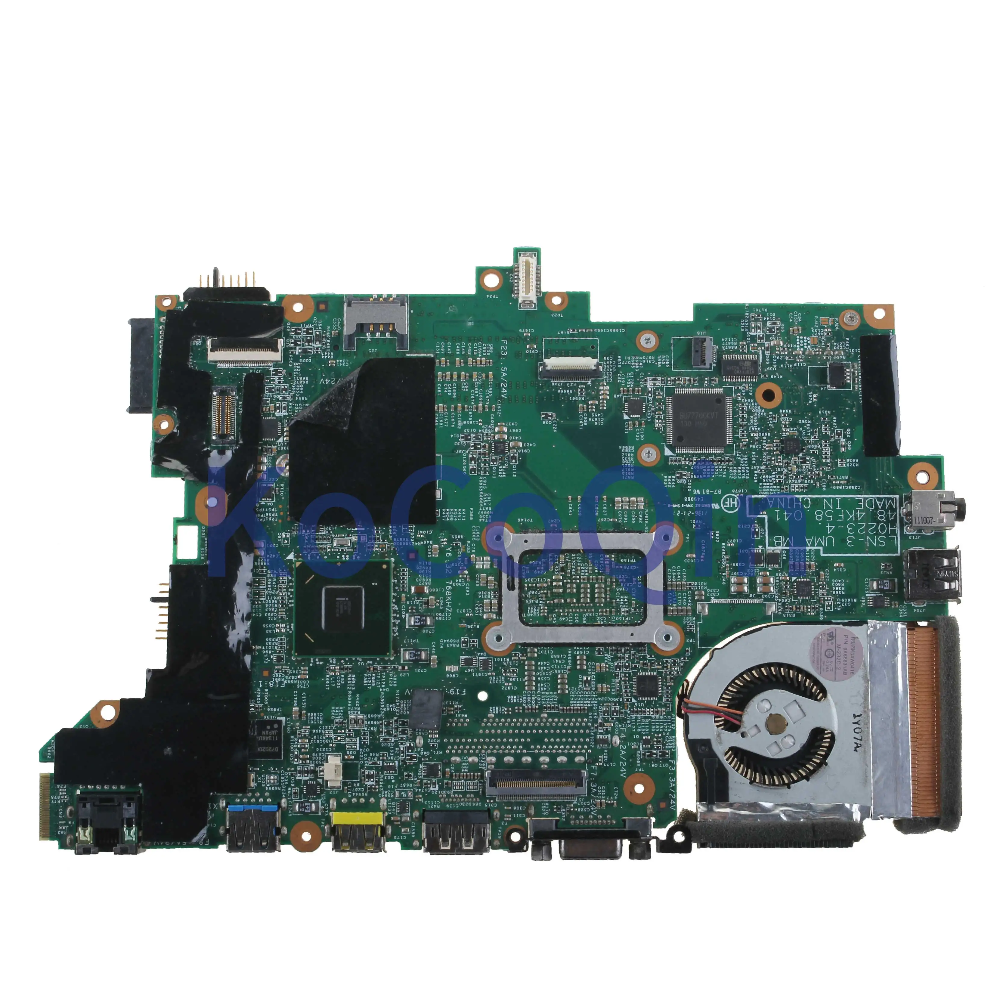 KoCoQin Laptop bundkort Til LENOVO Thinkpad T420S Core I5-2520M Bundkort 63Y1914 H0223-4 48.4KE58.041 QM67