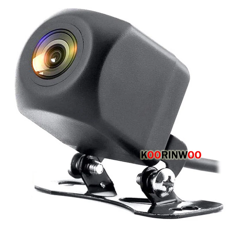 Koorinwoo Bred Grad AHD 1080P Bil førerspejlets Kamera Fish Eye Night Vision Omvendt Kamera Kuffert Parkering Hjælpe 12V Video System