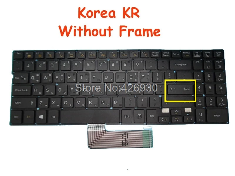 Korea KR Tastatur Til LG 15N540 15ND540 SG-59030-XRA SN5840 AEW73429831 IKKE Ramme 15N540-C 15N540-E 15N540-F 15ND540-G 15ND540-U