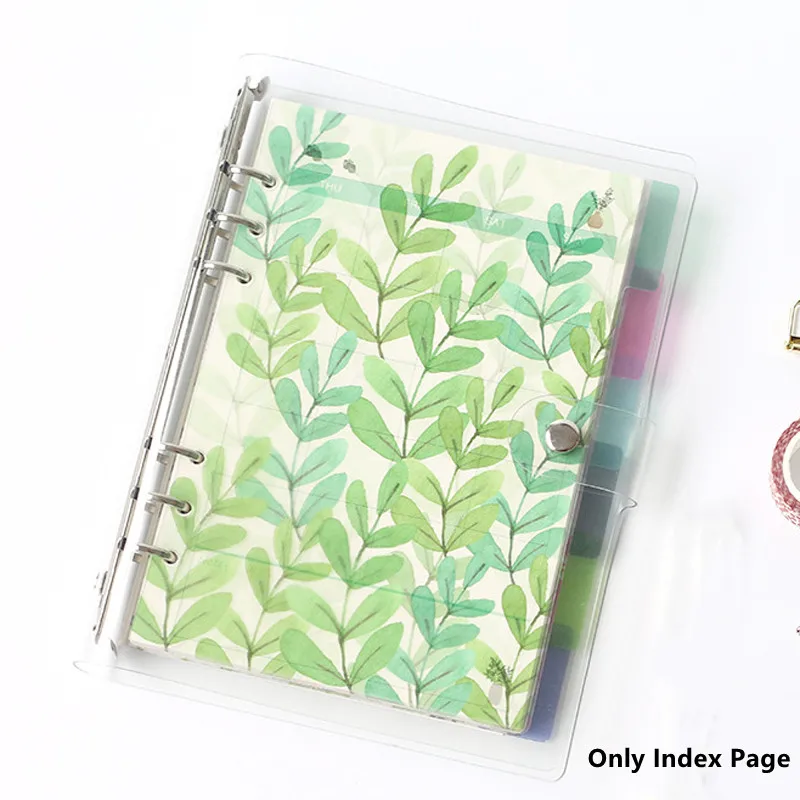 Kreative A5 A6 A7 Farvet Notebook-Indeks Side Mat Dække Spiral Dagbog Planner Papir Bemærk Bog, Kategori Sider Papirvarer