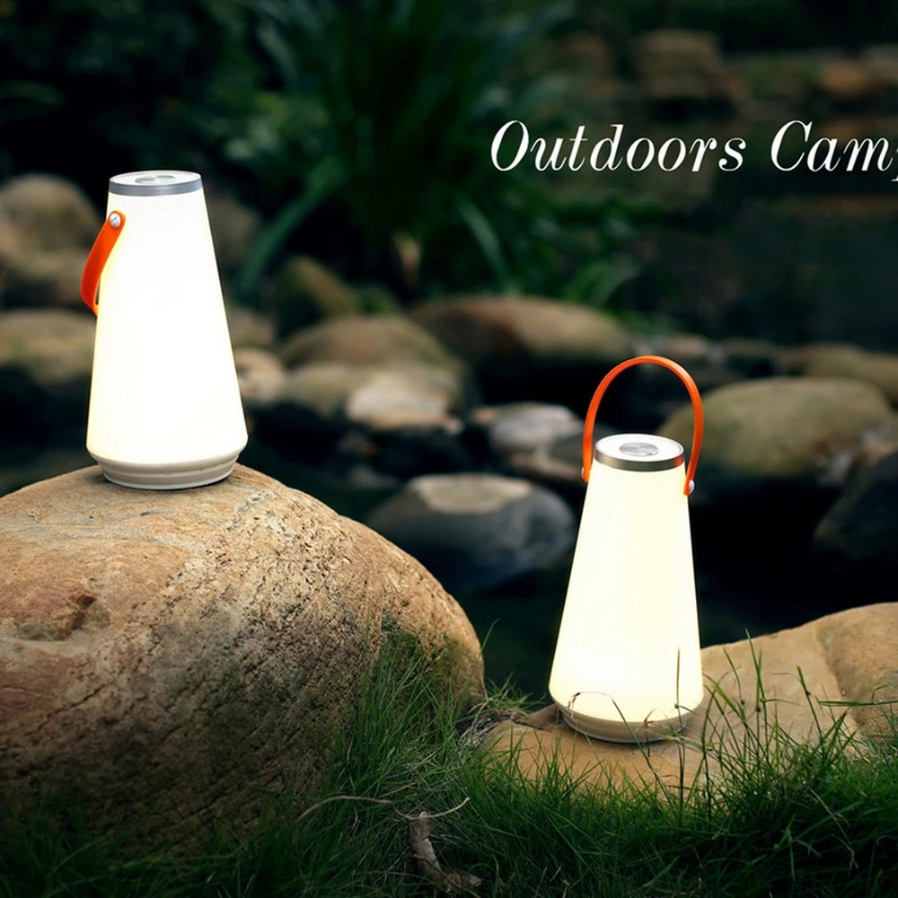 Kreative LED Nat Lys med Hjem bordlampe USB-Genopladelige Bærbare Trådløse Touch Skifte Udendørs Camping Nødsituation Lys