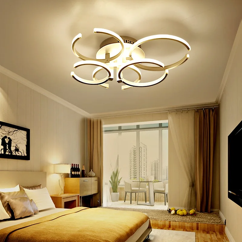 Kreative Runde C Art LED Loft Lampe Stue, Soveværelse, Spisestue Midtergangen Loft Lys Kommerciel belysning