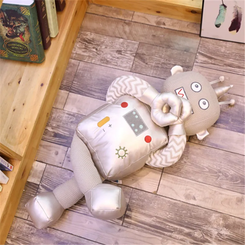 Kreative tegnefilm dukke kludedukke plads robot dukke plys legetøj lille dreng knus sove dukke dragon war gud dreng fødselsdag gave til kærest