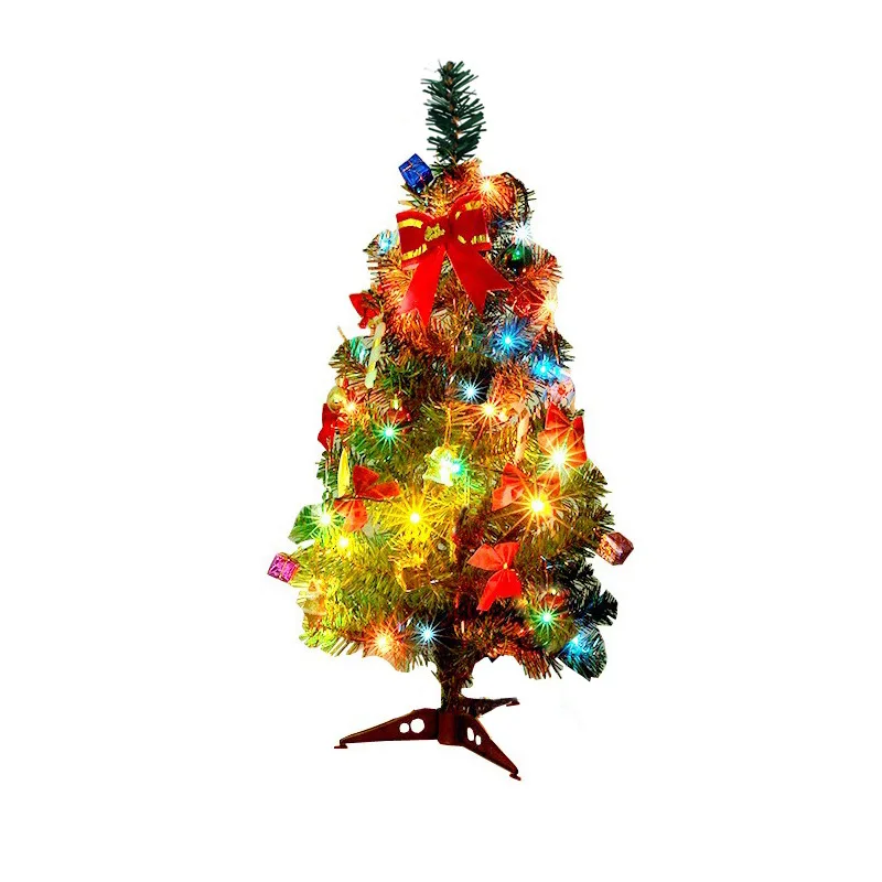 Kunstige juletræ LED Flerfarvet Lys Ferie vinduesdekorationer Sætter Julepynt til Hjem arbol de navidad