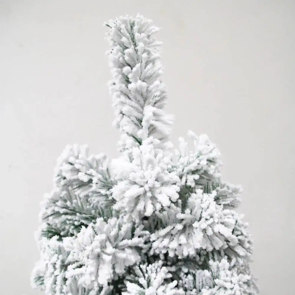 Kunstige juletræ Med Sammenklappelig Metal Stand Strømmede white Christmas Tree Dekoration Party Tree Nye År Scener Indretning