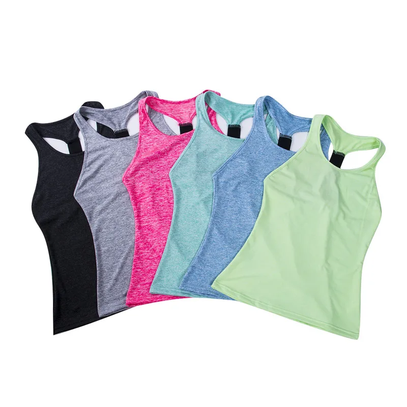 Kvinder er Almindeligt Farve Tank Top Vest Piger Ærmeløs Yoga FITNESS Sport Shirts XS-XL