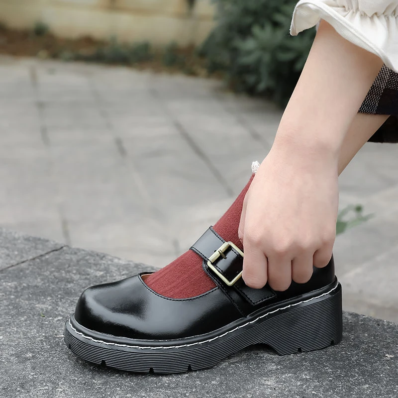 Kvinder i Ægte Læder Flats Mary Jane oxford Sko Sneakers dame brogues Vintage College Britiske Casual sko til Kvinder 2020
