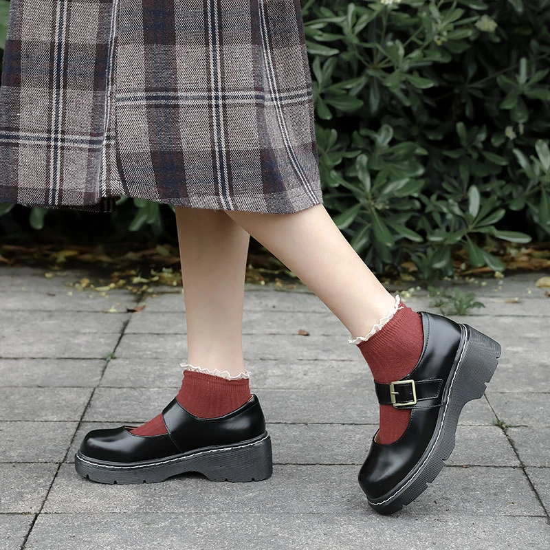 Kvinder i Ægte Læder Flats Mary Jane oxford Sko Sneakers dame brogues Vintage College Britiske Casual sko til Kvinder 2020