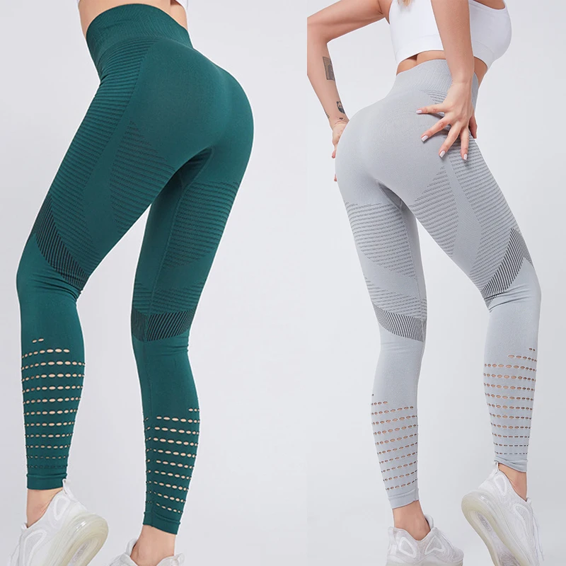 Kvinder Problemfri Leggings Sport Fitness Yoga Bukser med Høj Talje Fitnesscenter Leggings Kvinde Træning Leggins sportstøj til Kvinder Fitness