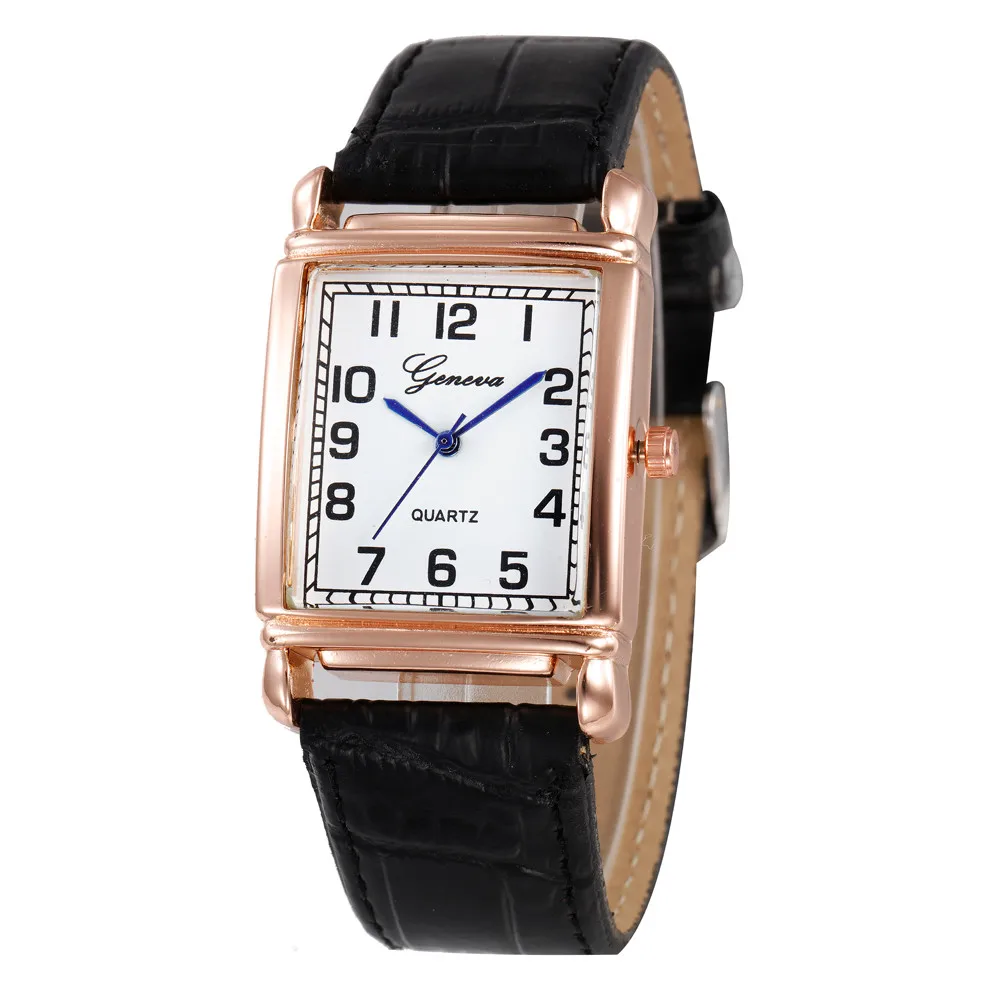 Kvinder-ure Casual Brikker Imiteret Læder reloj hombre Quartz Analog relogio masculino armbåndsur Gaver top mærke luksus F70