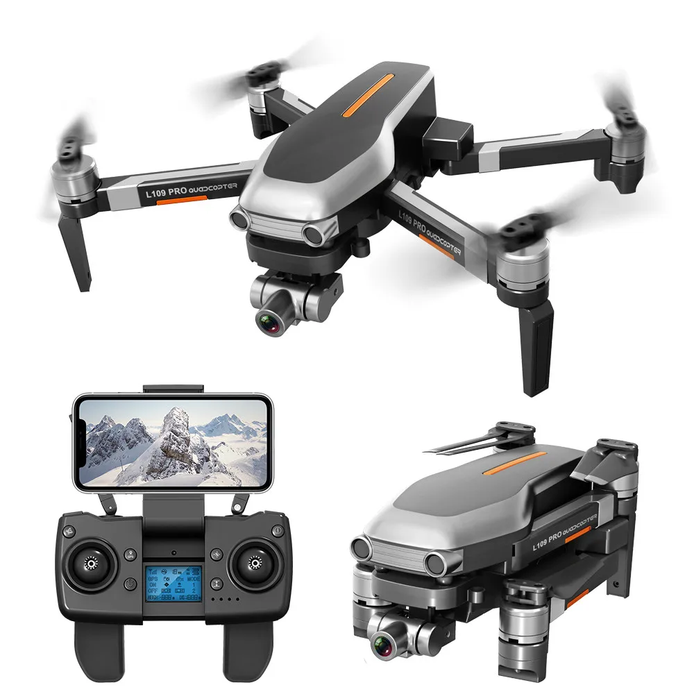 L109PRO GPS-Drone 4K Quadcopter HD ESC Kamera Børsteløs 5G WiFi FPV HD ESC Kamera Børsteløs Helikopter Lang flyvetid