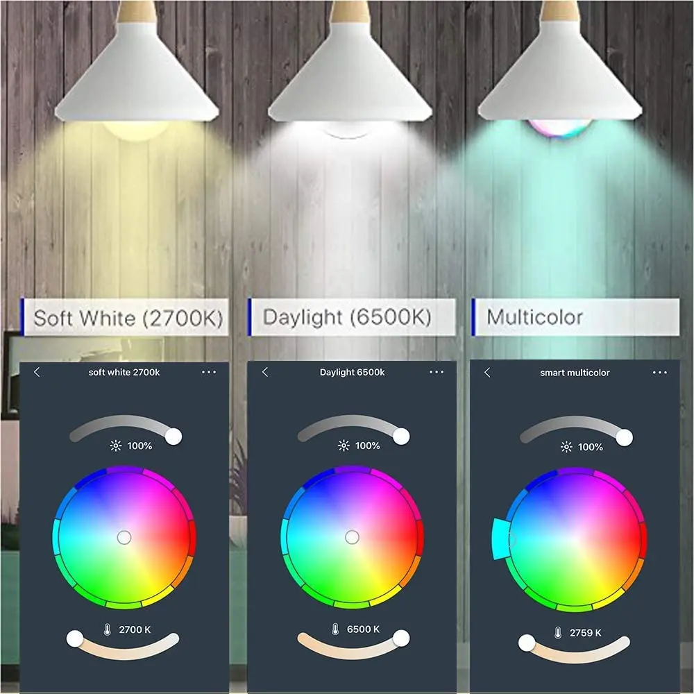 Lampada LED RGB farveskift Lampe Smart Pære E27 B22 Nat Lampe Pære Smart eller 24key IR Fjernbetjening 16 Color Magic