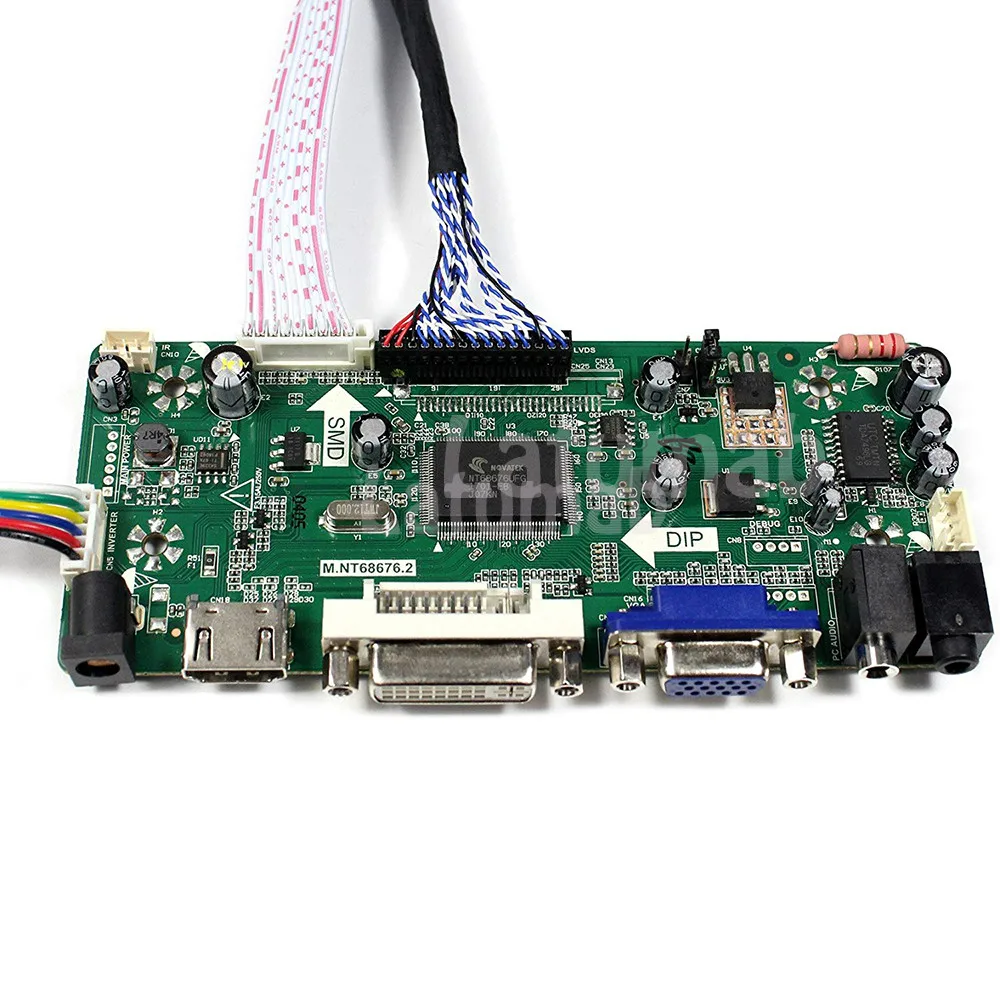 Latumab Nye LCD LED LVDS Controller Board Driver kit til N141C3-L03 HDMI + DVI + VGA