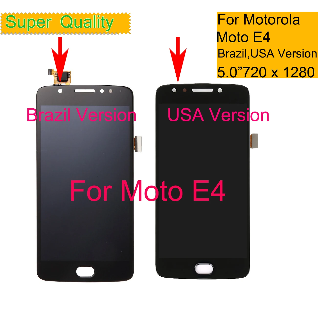 LCD-Skærm Til Motorola Moto E4 XT1763 XT1762 XT1772 LCD-Skærm Touch screen Panel med Digitizer Assembly Udskiftning