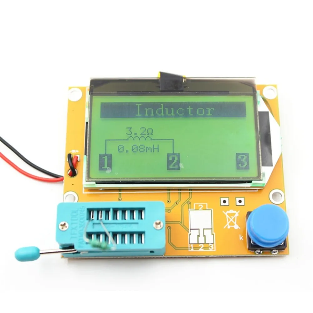 LCR-T4-LCD-Digital Transistor Tester Meter Backlight Diode Triode Kapacitans ESR Meter For MOSFET/JFET/PNP/NPN L/C/R-1