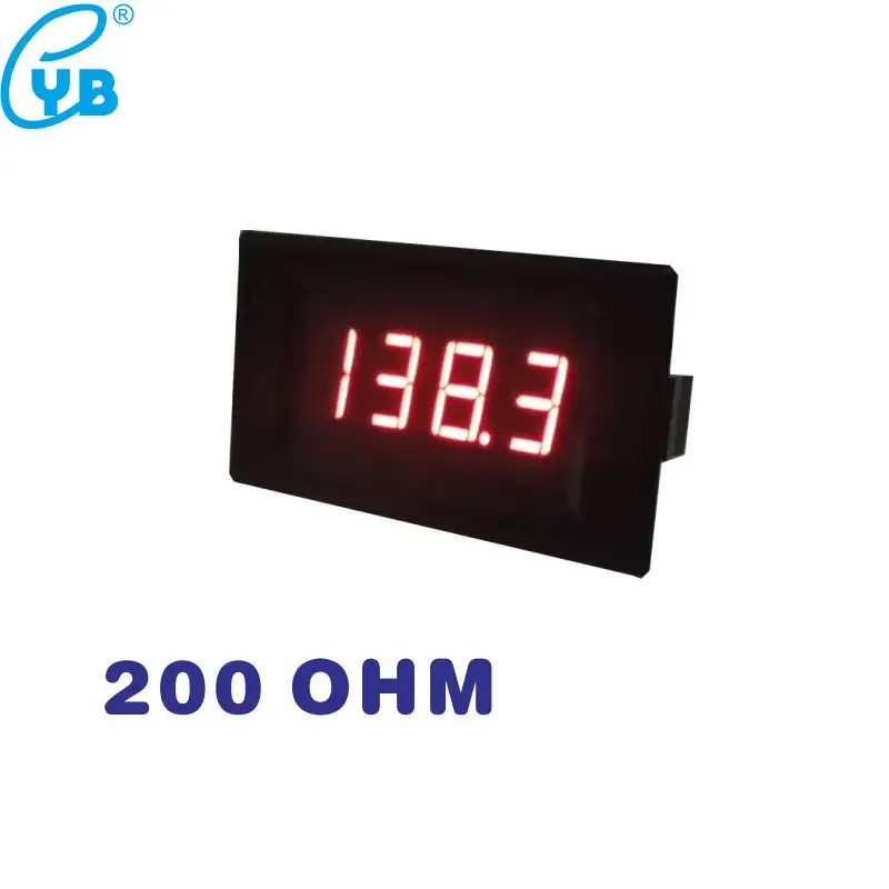 LED Digitale Modstand Meter Halv-lukkede Type Ohm-Meter, 200 OHM Modstand Meter DC 5V Røde Cifre Ohmmeter Resistente Modstand