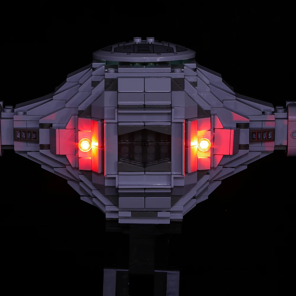 LED lys Kompatibel for lego 75095 05036 Star Wars UCS TIE Fighter byggesten Mursten Legetøj (kun lys med batterikasse)