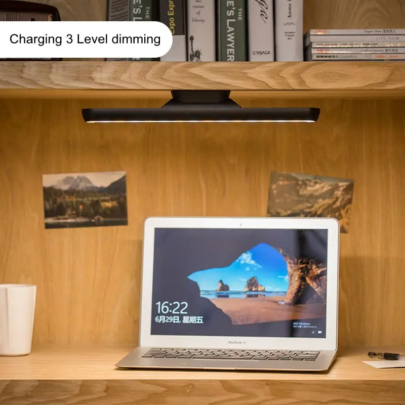 LED Touch Sensor Køkken Kabinet Lys Lampen Dæmpes, Garderobe Skab Fremvise Reol USB-Opladning, læselampe
