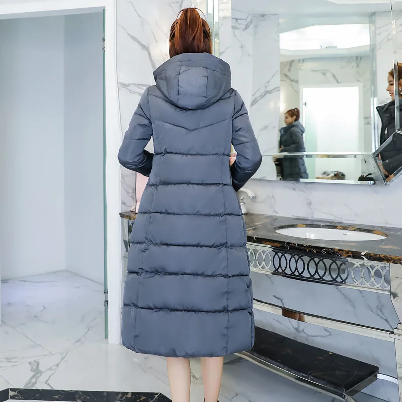 Leioun Tykke Frakker Plus Size Bomuld Lang Frakke Jakke Vinter Varm 2020 Mode Parka Kvinder Feminina Overtøj Hætteklædte Kvinder